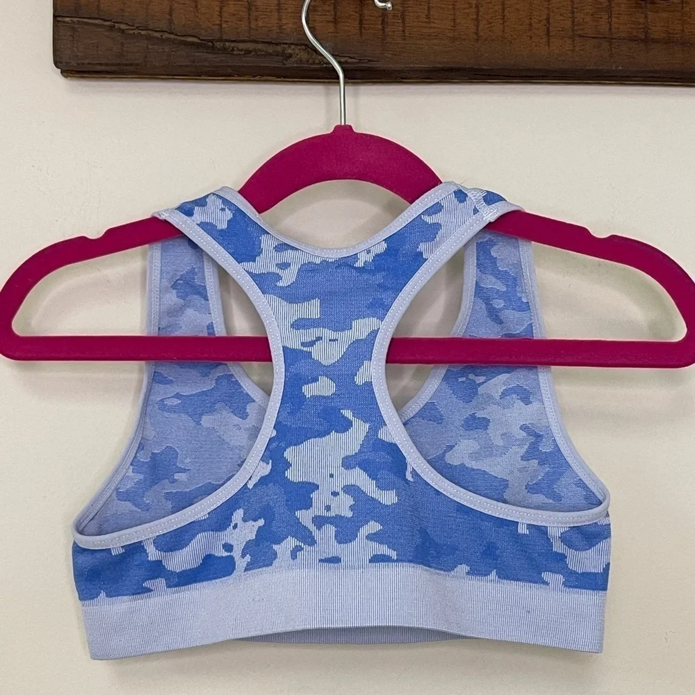Cat & Jack: (2) Girls Sports Bras - Tie Dye and Camo, Size S
